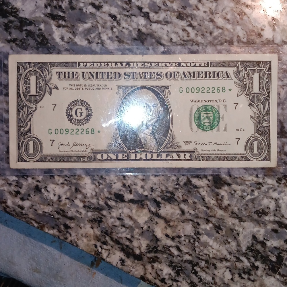 Fancy triple 222 2017 $1 bill